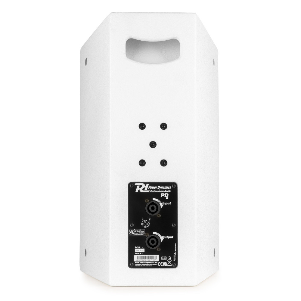 El PDW8 es un potente altavoz de rango completo de 2 vías adecuado para una amplia gama de aplicaciones.