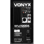 Bafle de 10" PA en caja rígida de ABS incorporando mezclador / amplificador de alta calidad de 400W