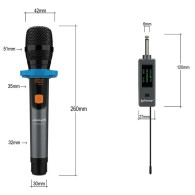 Micrófono Mano Inalámbrico Audibax Missouri Free Hand UHF