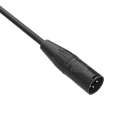 FactorFLEX Cable micro 20 m XLR 3 PIN conectores REAN color negro