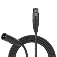 FactorFLEX Cable micro 1 m XLR 3 PIN conectores REAN color negro