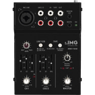 MMX-11USB Mezclador de audio miniatura de 2 canales, con 3 entradas e interfaz USB.