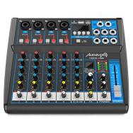 Audibax MG06 USB Mesa Mezclas 6 canales conBluetooth, MP3 ,USB Rec y Efectos